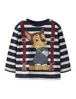 Jungen T-Shirt Name IT Nmmnakul Paw, Navy Blazer, 92 Cm, Langarm, Baumwolle