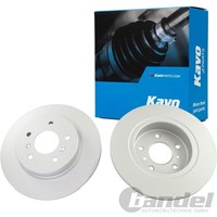 2X Kavo Parts Bremsscheiben 290Mm Voll Hinten Passend FüR Nissan Qashqai Renault