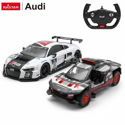 Rastar RC Audi Kinder Spielzeugauto mit Fernbedienung Maßstab 1:14 e-Tron und R8 Modellauto