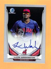 2014 Bowman Chrome Prospect Autographs #BCAP-LW LeVon Washington Indians Auto