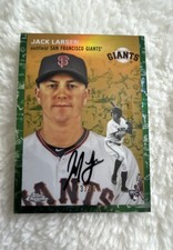 2023 Topps Chrome Platinum - Jack Larsen Toile White & Green Refractor /99 (RC)