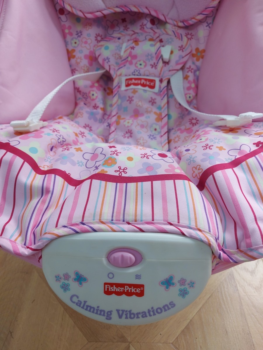 Fisher Price Baby Bouncer Calming Vibrations, Pink | eBay UK Fisher Price Baby Bouncer Calming Vibrations, Pink | eBay UK