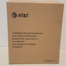 AT T BL102-2S 2 Handset Answering System Smart Call Blocker Cordless Phone