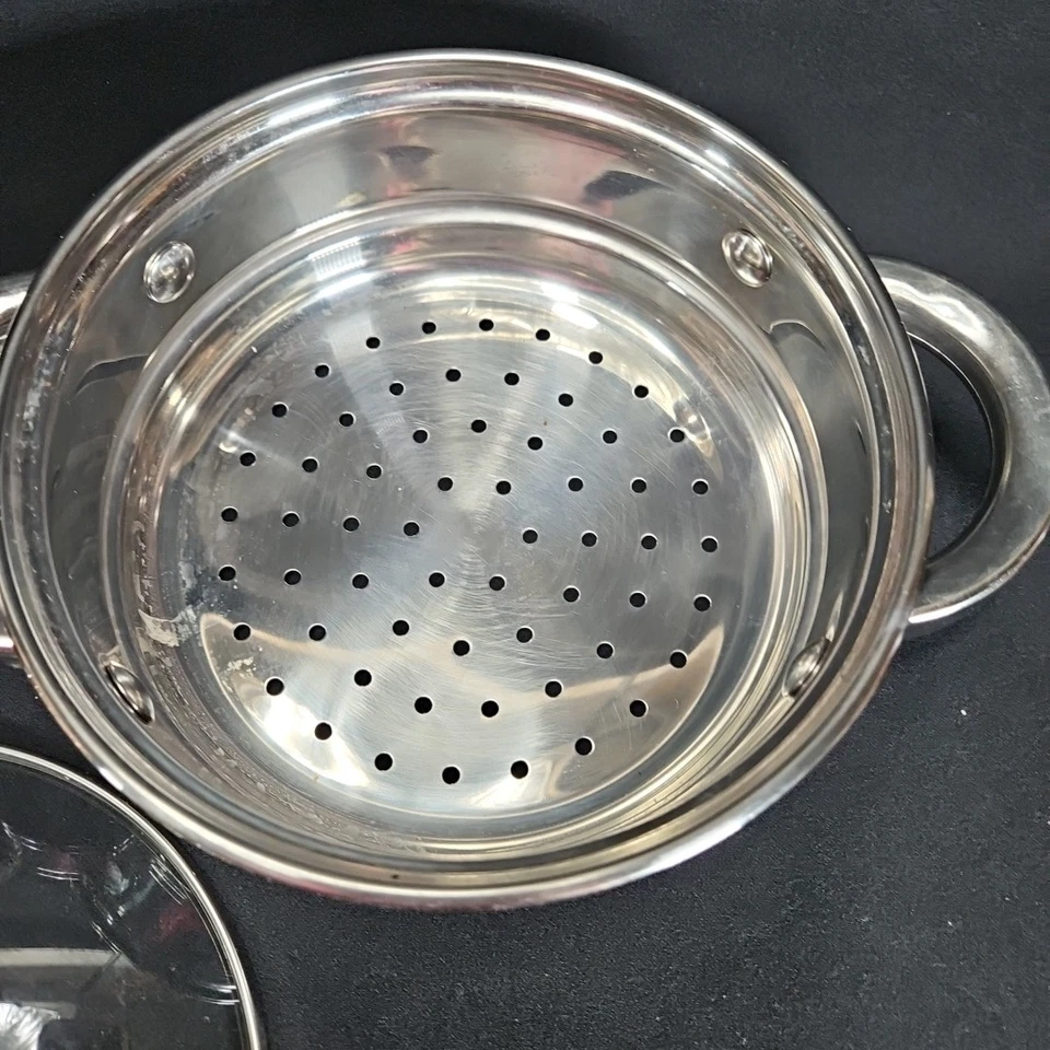 Bergner Veeko 3 piezas pequeños utensilios de cocina al vapor acero inoxidable 1,7 qt sartén usada en excelente estado Foto 4 de 4