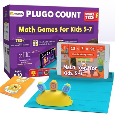 PlayShifu Math Games for Kids 5 7   Plugo Count | STEM Learning Toy