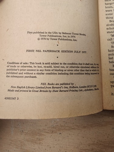 Croc by David James 1977 UK NEL PB 1st Edition Vintage Horror - Picture 3 of 3
