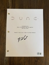 Denis Villeneuve ‘Dune’ Director Signed Full Movie Script Screenplay Beckett