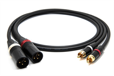 enoaudio Mogami 2534 Stereo Paar (L,R) Kabel | Rean Gold Cinch RCA - XLR male