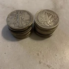 Walking Liberty Half Dollar 20 $10 Face Value 90% Silver Circulated