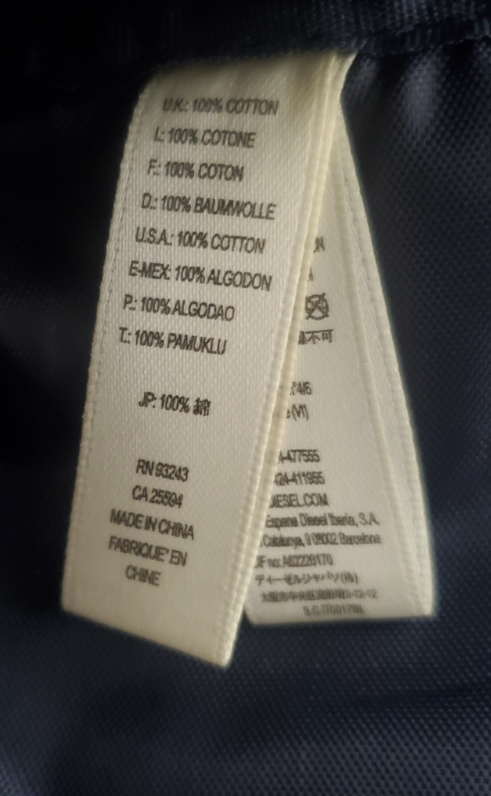 Diesel Large Canvas Tote — image 7