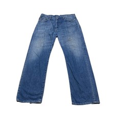 LEVIS Vintage 501 Jeans 36/32 Blue Denim Straight Leg Button Fly Rockabilly