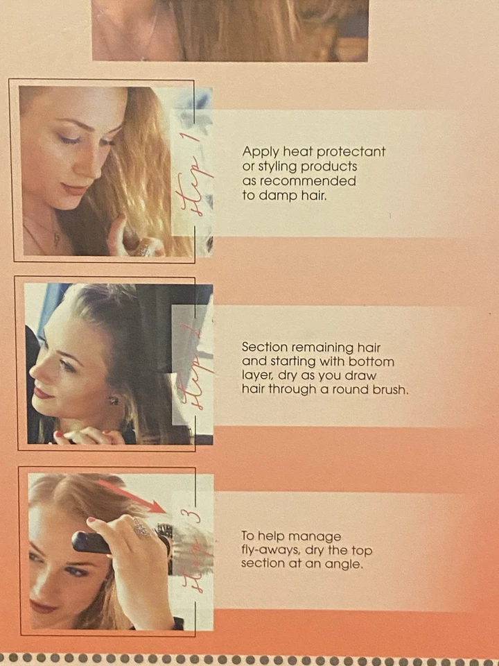 Secador de pelo de cerámica iónica Remington negro y rosa D3191 D3190 nuevo Foto 3 de 4