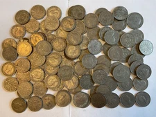 100 x 2 Shilling Coins George VI & Eliz II Job Lot Bulk Collection Old 10p Size
