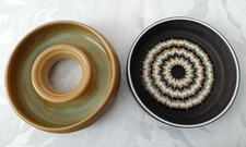 2 Studio Pottery 1 Hornsea Muramic Dish John Clappison + 1 Burton Ring Posy Vase