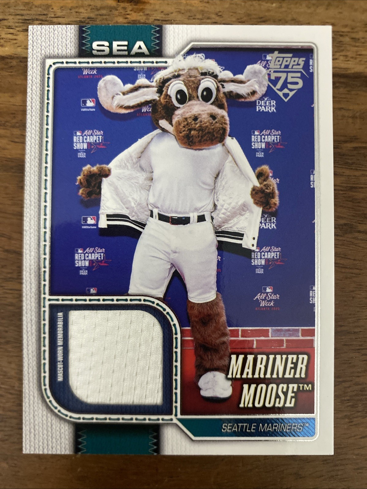 2026 Toops Mascots Relics MAS-MOS Mariner Moose Seattle Mariners (MEM)