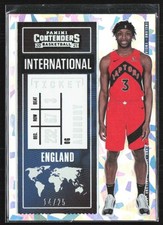 OG Anunoby 2020-21 Panini Contenders International Ticket Cracked Ice /25 #30