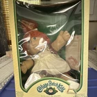 Cabbage Patch Kids 1985 Girl Doll 16in Red Curly Hair Brown Eyes Box Papers