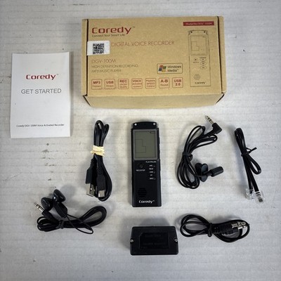 Coredy Digital Voice Recorder Diktiergerät MP3 Wiedergabe Windows Modell DGV-100M