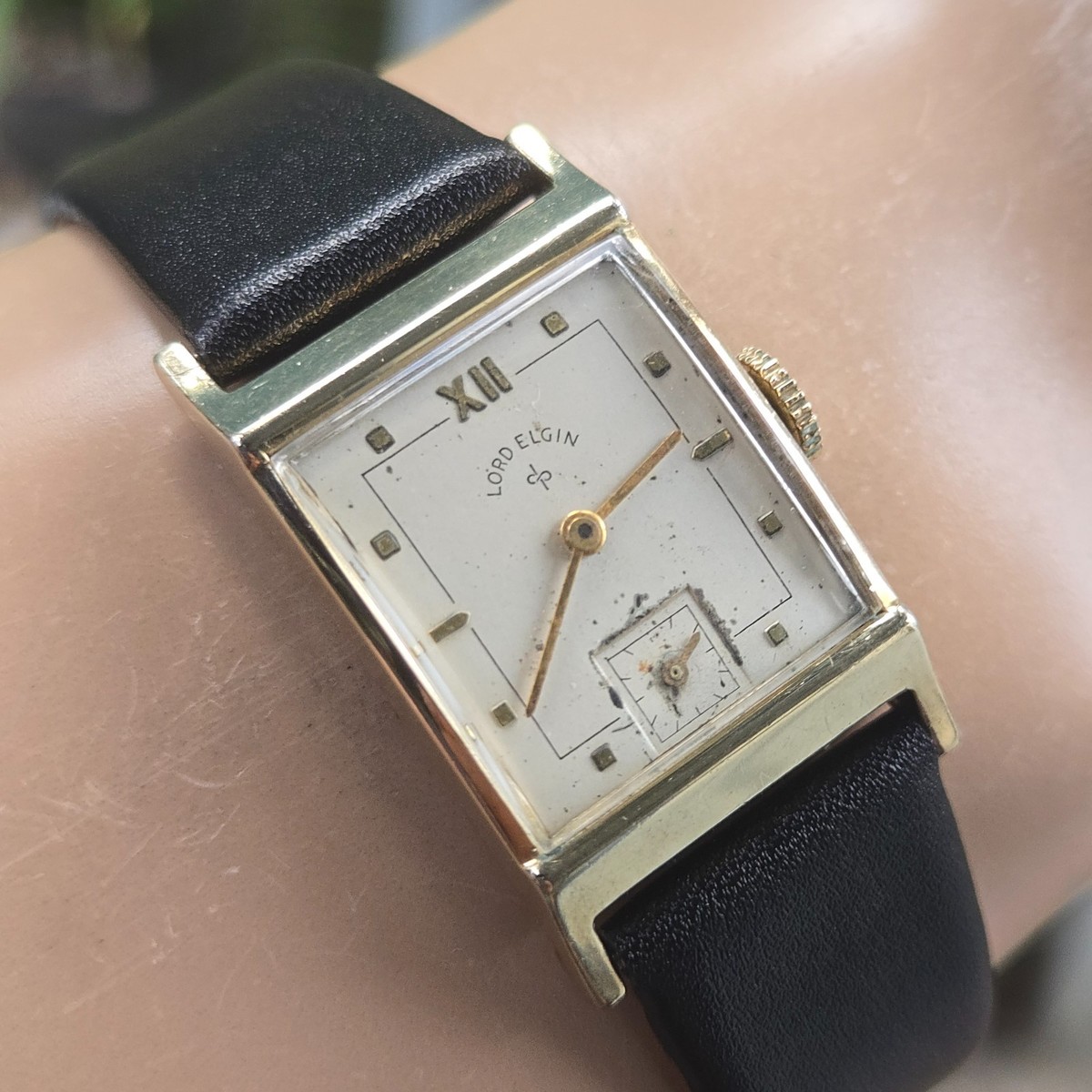 Vintage LORD-ELGIN men's manual wind watch Grade 559 21Jewels 14K