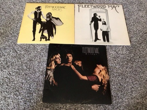 Fleetwood Mac Vinyl Lot. Rumors, Mirage, Fleetwood Mac 3 LPs Original Pressings