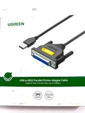 UGREEN USB to DB25 Parallel Printer Cable Adapter Male Female Connector