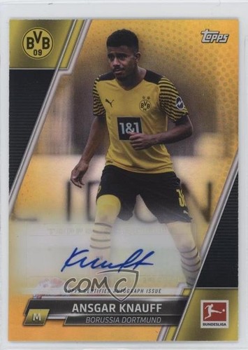 Carte Ansgar Knauff Autographe – Topps Chrome Bundesliga 22/23 Eintracht Francfort
