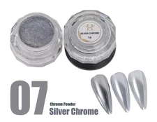 Hang Nail Product Nail Product New Chrome Effects Powder Silver Chrome Jar #7