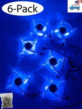 6pack: NEW Enermax Twister 90mm Blue LED 3pin 12V ON/OFF Switch Case Cooling Fan