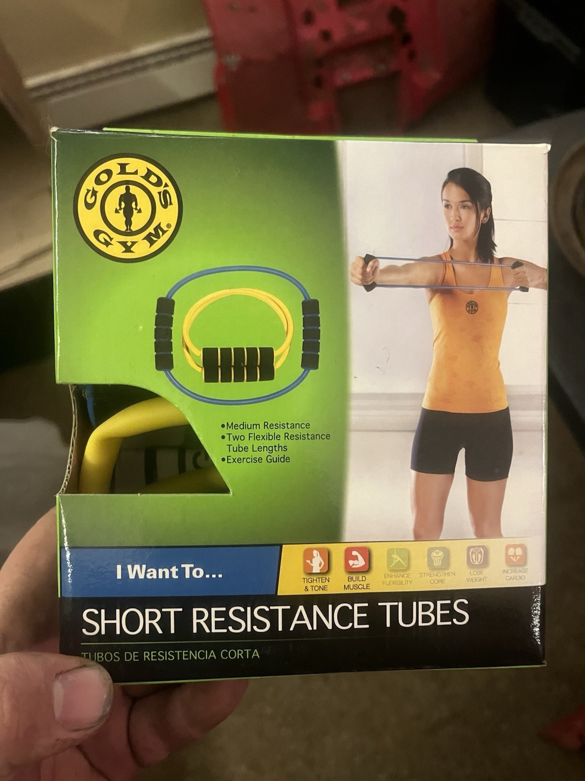 Golds Gym Short Resistance Tube Exercise Bands
