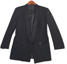Giorgio Armani Le Collezioni Tuxedo Jacket Black Shawl Lapel Italy 38