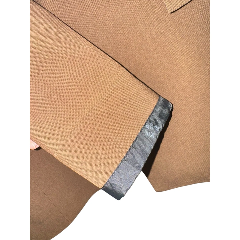 Vintage 70s After Six Blazer Sport Coat 40R Satin Trim Formal Wedding Fall Event - Image 4 of 4