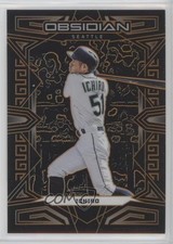2023 Panini Chronicles Obsidian Electric Etch Orange 9/75 Ichiro Suzuki HOF g2u