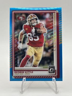 2025 Panini NFL George Kittle Neon Blue Prizm /399 #48 49ers