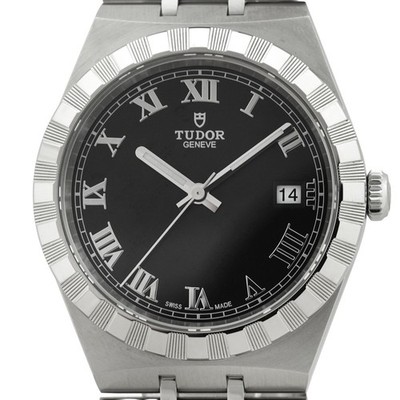 TUDOR Royal 28500 Automatik schwarzes Zifferblatt Herren Garantie