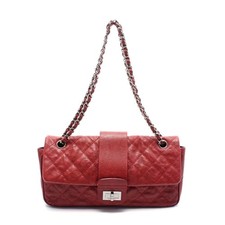 Chanel 2.55 Matelasse Leather Shoulder Bag Women Brown One Size