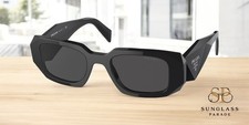 PRADA PR 17WS 1AB5S0 Black Dark Grey 49 mm Women's Sunglasses