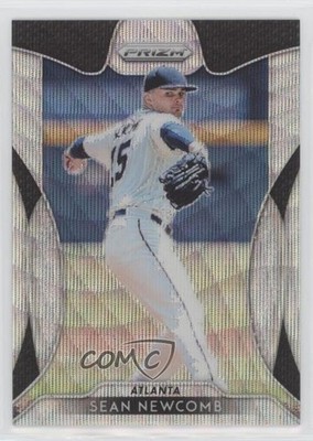 2019 Panini Prizm Blue Wave Prizm 24/60 Sean Newcomb #5 c2a