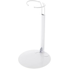 Plymor DSP-70W White Doll Stand, fits 12 - 17 inch Dolls or Action Figures