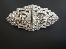Rare CORO DUETTE Art Deco Dress Clips Brooch ...