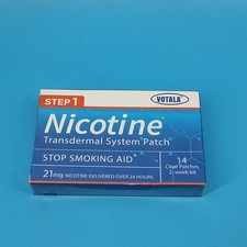Votala Nicotine Patches, 14 Patches, 21mg Step 1 Stop Smoking Aids Patches