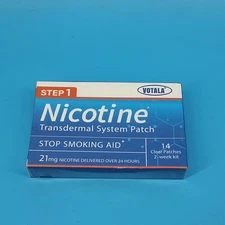 Votala Nicotine Patches, 14 Patches, 21mg Step 1 Stop Smoking Aids Patches
