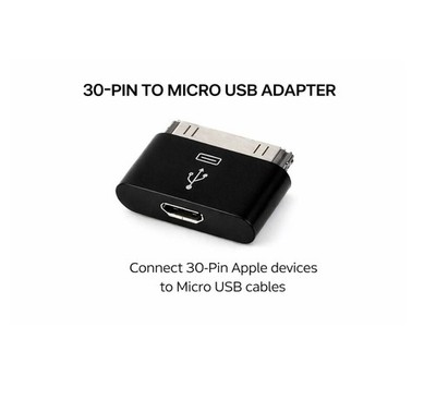 Neu Micro USB auf 30-Pin Dock Connector Adapter für iPhone 4 4S 3G mit iPad 2 3