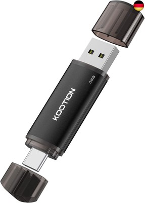 KOOTION USB C Stick, 128GB USB 2.0 Speicherstick OTG 2-in-1 USB Stick 128G