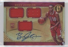 2016 Panini Gold Standard Rookie Jersey Triple 44/99 Brice Johnson #290 Auto 0af
