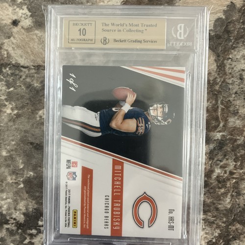 2017 Panini PHOENIX HOT ROOKIE MATERIALS #3 Mitch TRUBISKY (1/1!) BGS 9.5 RC! - Picture 4 of 5