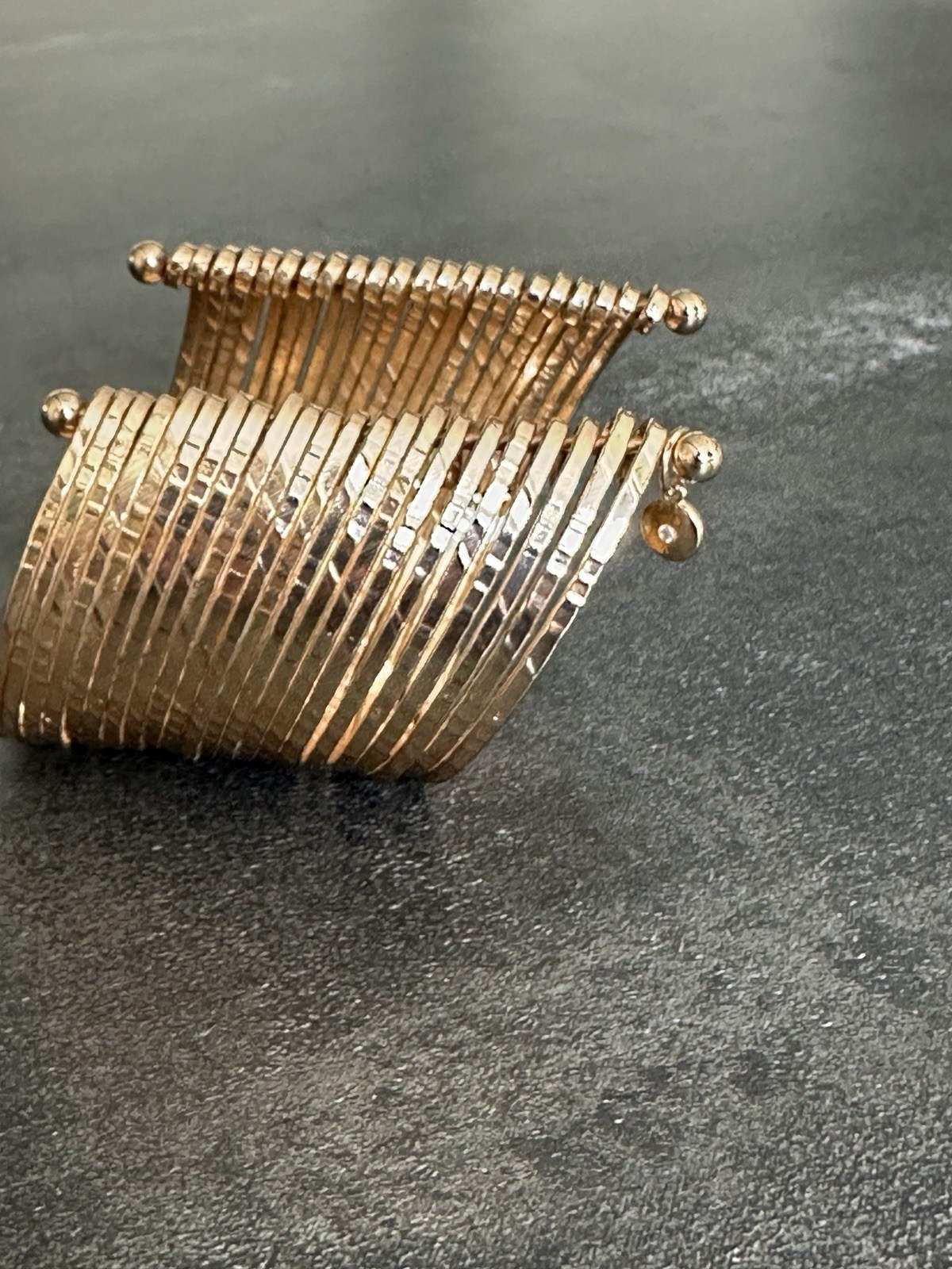 C1946 Extra Wide Open Cuffed Bangle Bracelet - image 6
