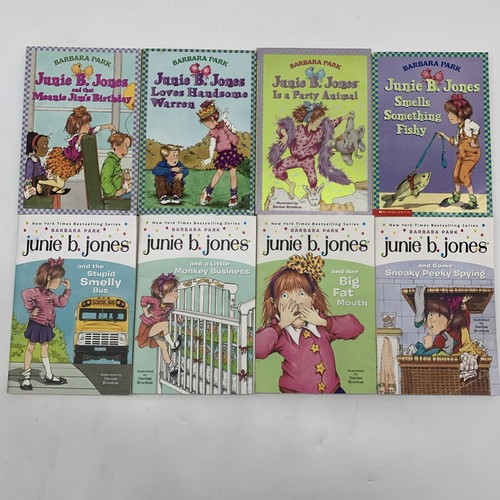 Junie B Jones Lot of 8 Girl Chapter Books 2nd 3rd Grade School Friendship Humor