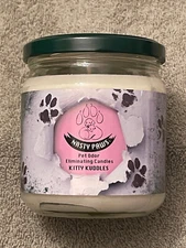KITTY CUDDLES Blunteffects Odor Eliminating Candle 15 oz. Glass Jar Soy Wax