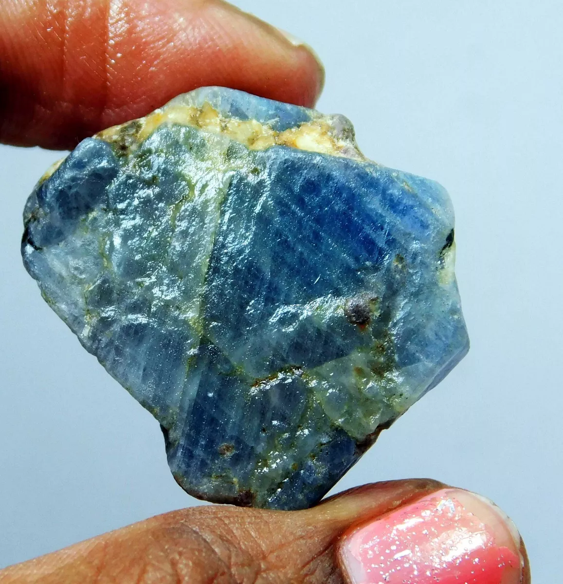 Natural Sapphire 60.65 Ct Corundum blue Sapphire Rough Genuine