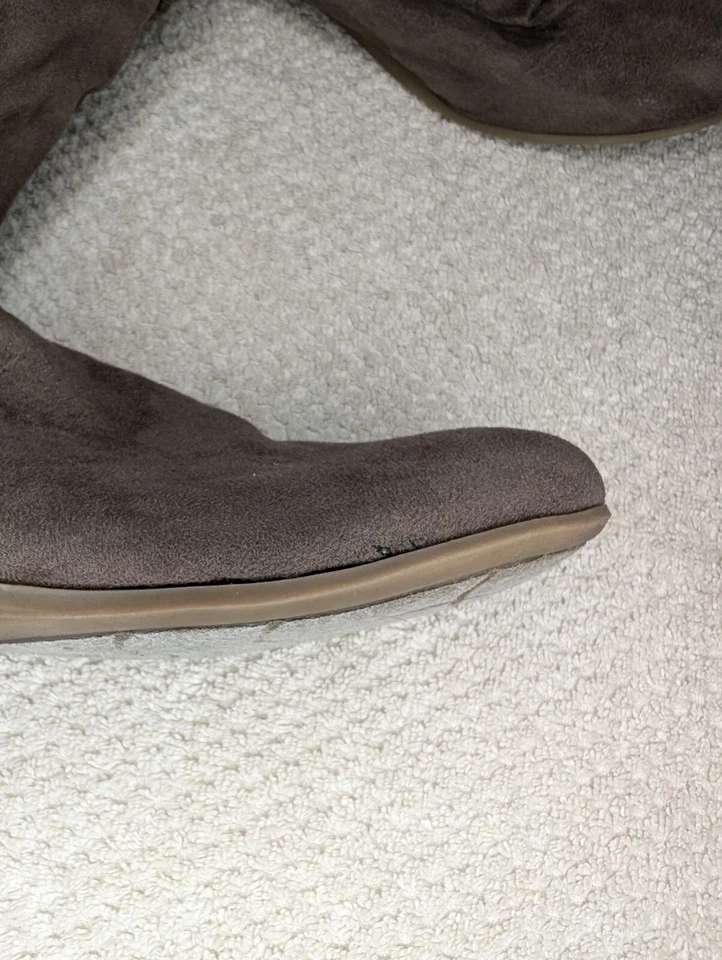 Bota Suéter Xhilaration Gamuza Crochet Mediana Marrón Para Mujer Talla 9 Foto 3 de 4